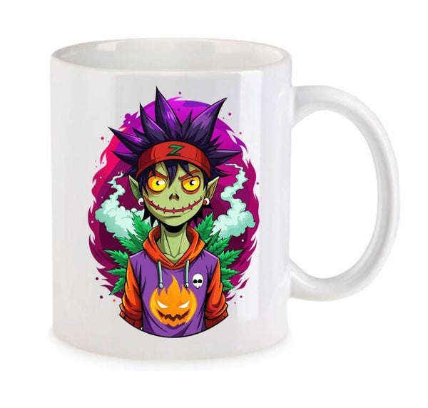 Tasse Weed Cannabis Psychodelic Weiß mit Druck (Siehe Foto) TFBW985