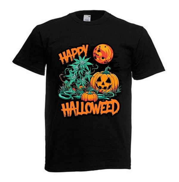 Tshirt Unisex mit Coolen Druck Weed Ganja Hanf Cannabis Psychedelic (Größe & Farbe auswählen) TSFBW988