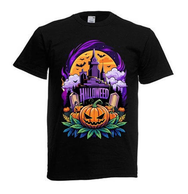 Tshirt Unisex mit Coolen Druck Weed Ganja Hanf Cannabis Psychedelic (Größe & Farbe auswählen) TSFBW989