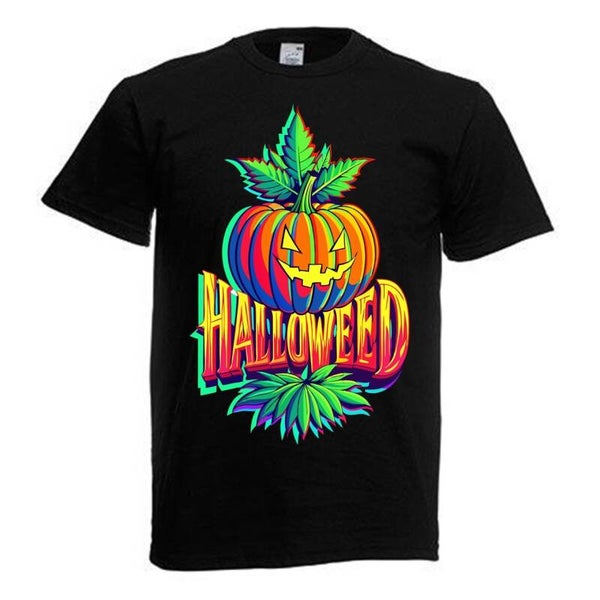 Tshirt Unisex mit Coolen Druck Weed Ganja Hanf Cannabis Psychedelic (Größe & Farbe auswählen) TSFBW991