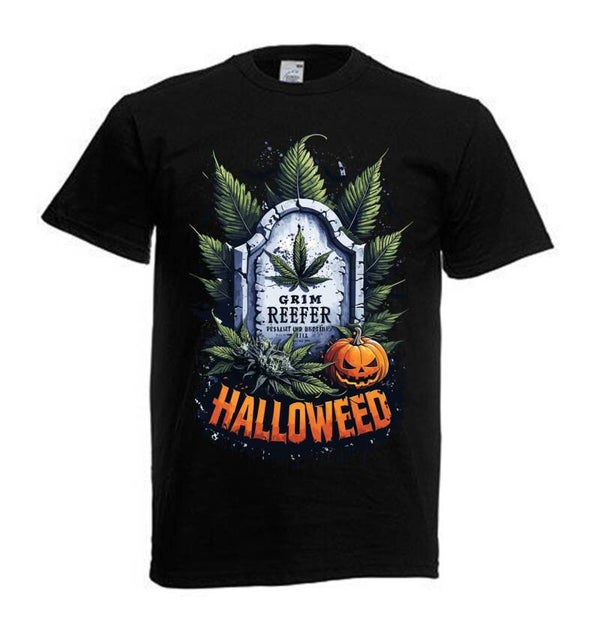 Tshirt Unisex mit Coolen Druck Weed Ganja Hanf Cannabis Psychedelic (Größe & Farbe auswählen) TSFBW993