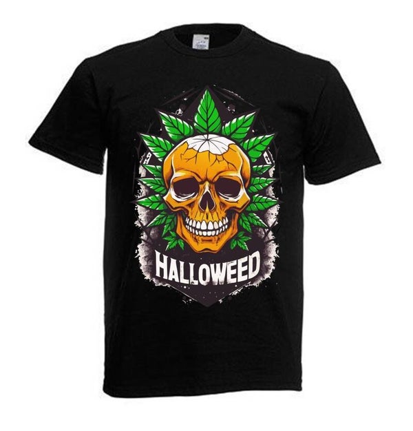 Tshirt Unisex mit Coolen Druck Weed Ganja Hanf Cannabis Psychedelic (Größe & Farbe auswählen) TSFBW995