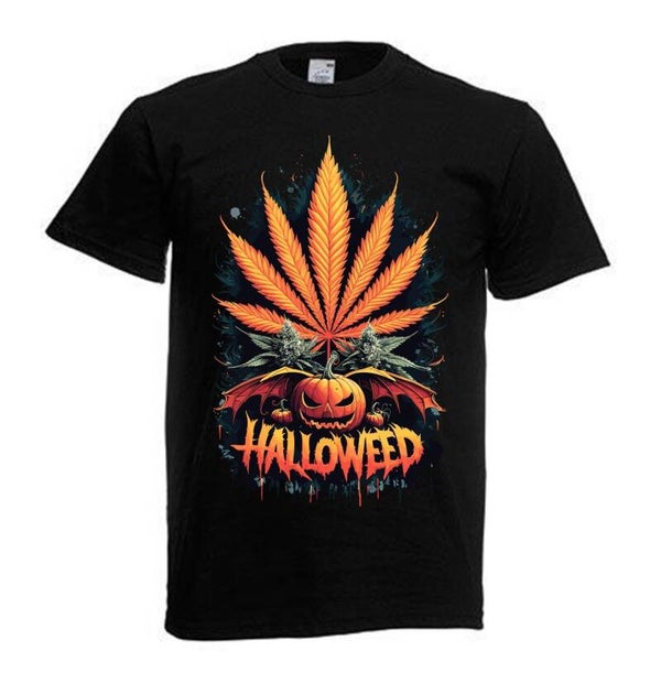 Tshirt Unisex mit Coolen Druck Weed Ganja Hanf Cannabis Psychedelic (Größe & Farbe auswählen) TSFBW998