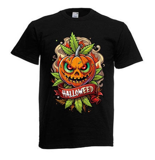 Tshirt Unisex mit Coolen Druck Weed Ganja Hanf Cannabis Psychedelic (Größe & Farbe auswählen) TSFBW999