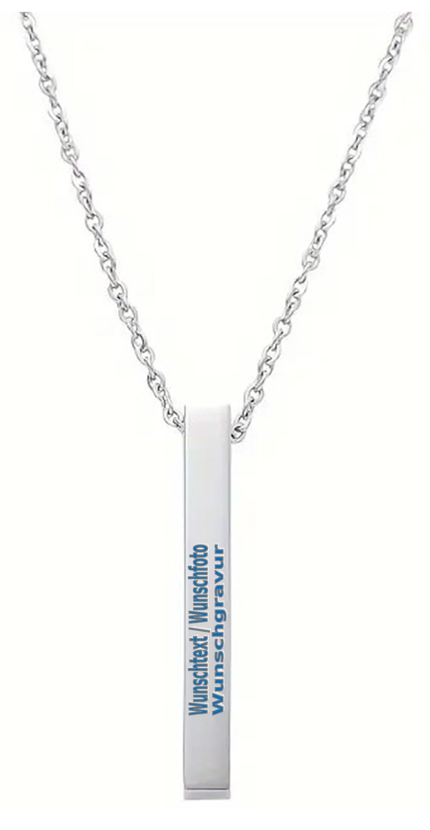 Halskette mit Stift Silber mit Wunschgravur