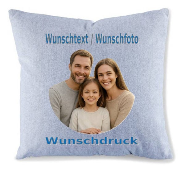Kissen mit Wunschdruck Vintage