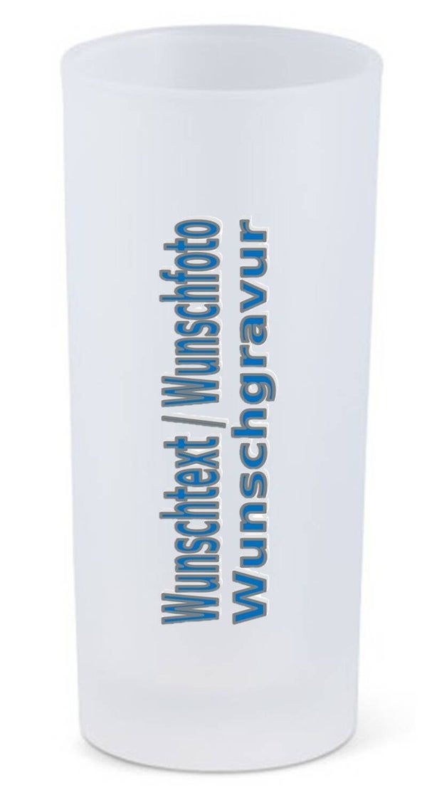 Longdrinkglas Milchig mit Wunschgravur