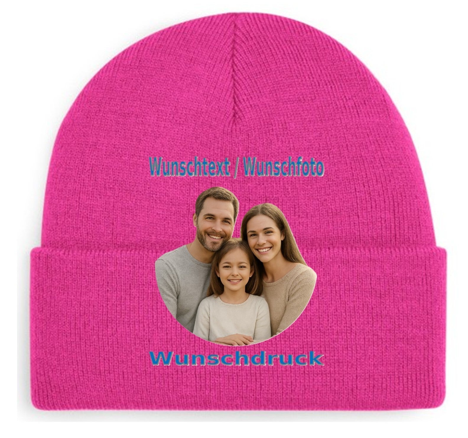 Mütze mit Wunschdruck Pink