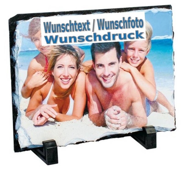 Schiefer mit Wunschdruck 15x15cm
