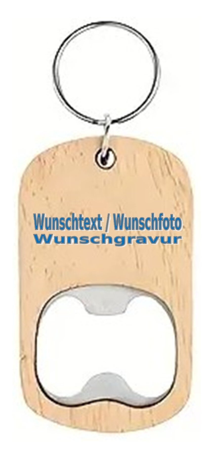 Schlüsselanhänger Flaschenöffner mit Wunschgravur