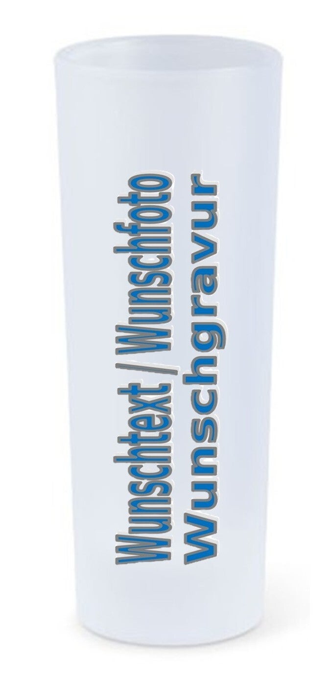 Schnapsglas Milchig mit Wunschgravur