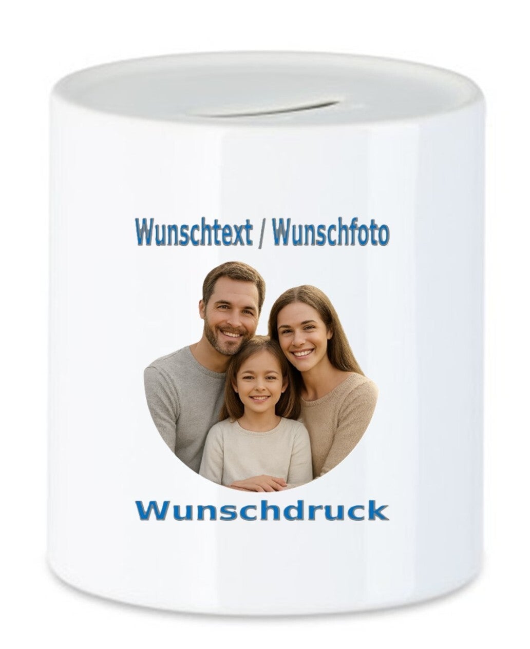 Keramik Spardose mit Wunschdruck