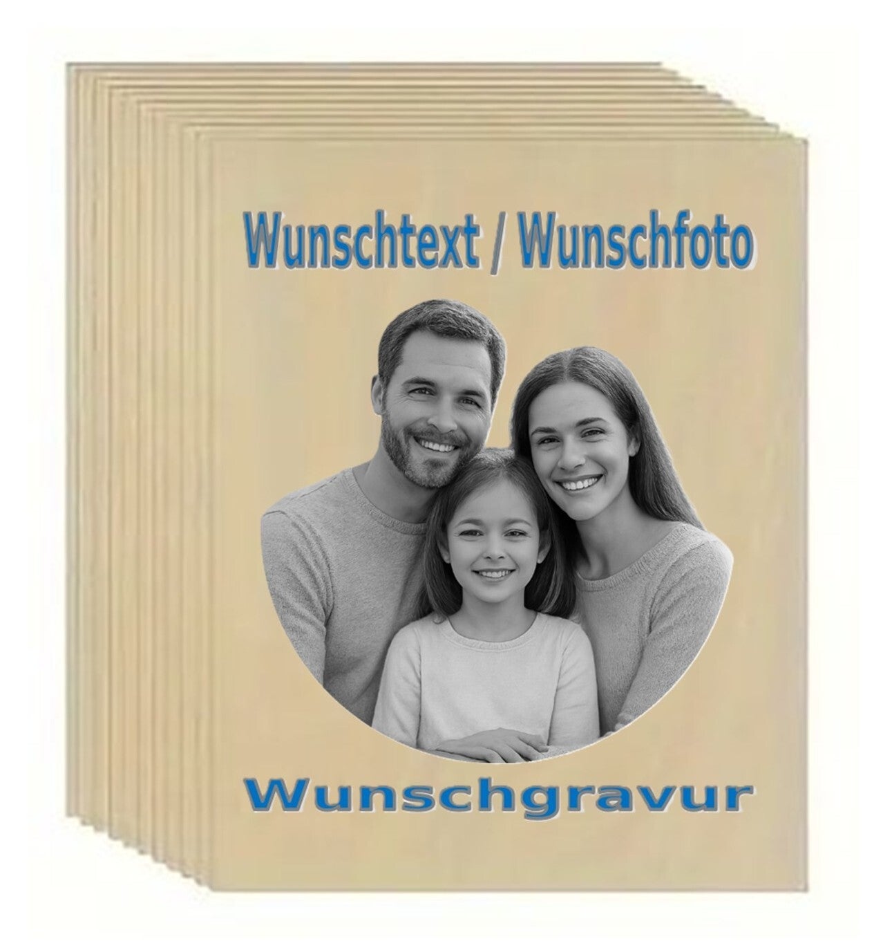 Sperrholz mit Wunschgravur 15x10cm