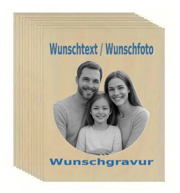 Sperrholz mit Wunschgravur 15x10cm