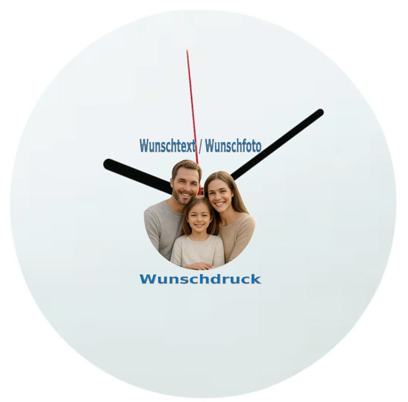 Wanduhr mit Wunschdruck