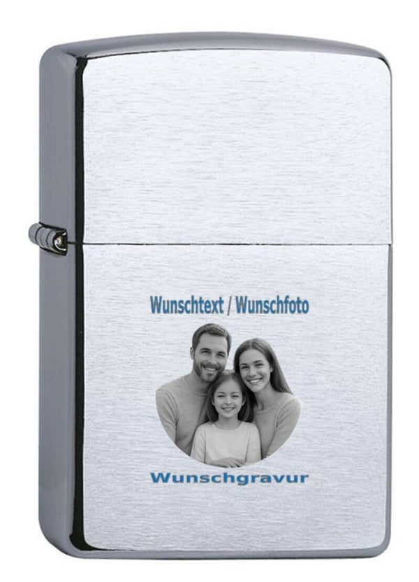 5 x Zippo Original mit Wunschgravur