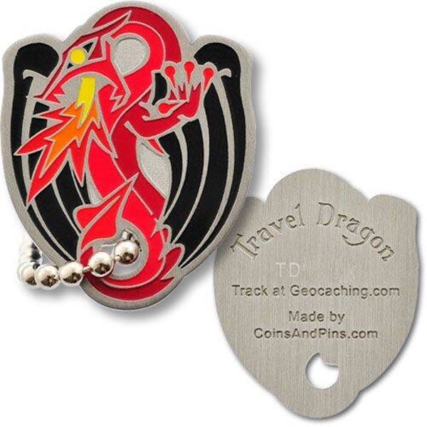 Coins and Pins travel tag - Dragon