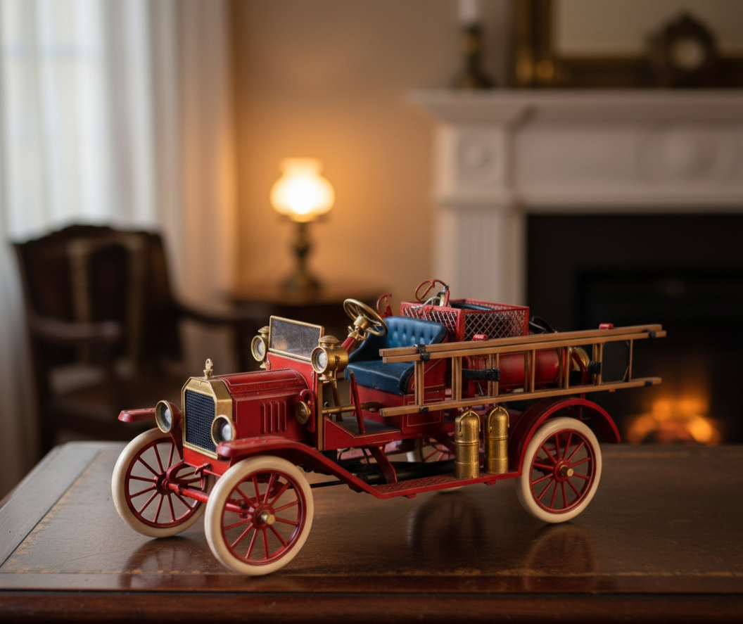 Franklin Mint 1916 red fire truck