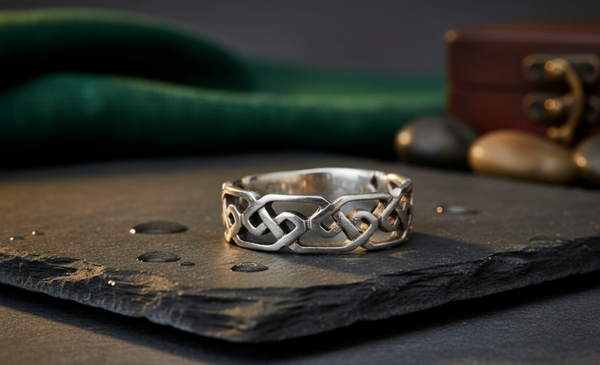 2004 925 Sterling Silver Welsh Celtic Knot Ring