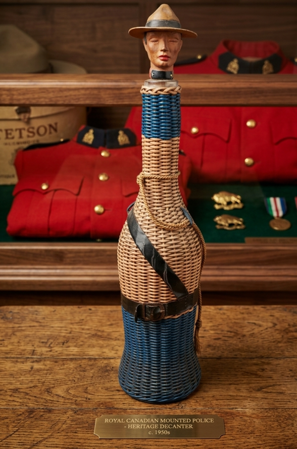 1960s Canadian Mountie Police Decanter