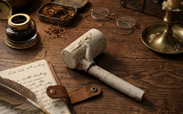 1850-1890 Victorian Hand & Cup Pipe
