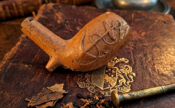 Antique Victorian Terracotta Pipe