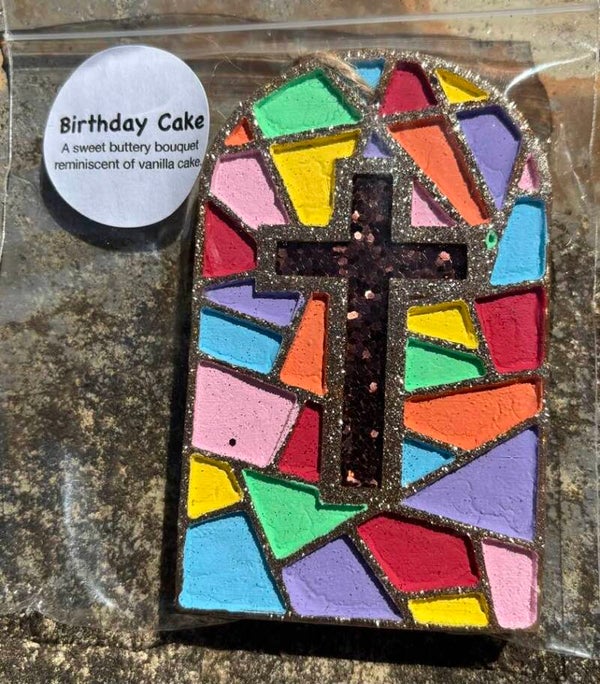 Mosaic Cross Window Car Freshie