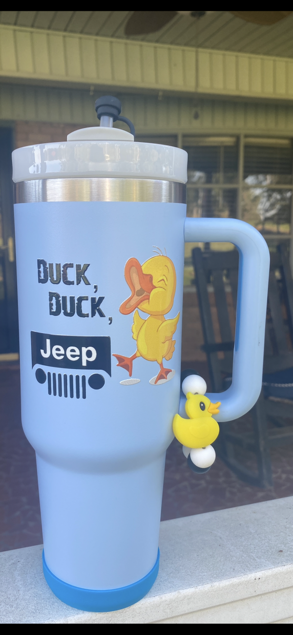 Duck Duck Jeep Tumbler Set-Blue