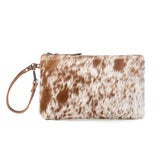 White & Brown Hairon Small Bag
