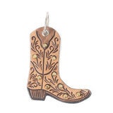 Saddleblossom Leather Key Fob in Spiced Tan