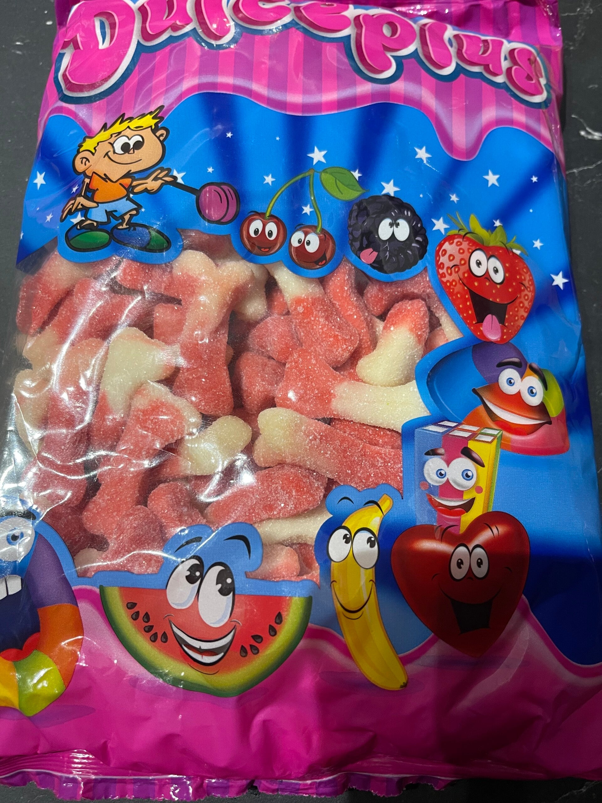 Sachet 1kg os rouge et blanc