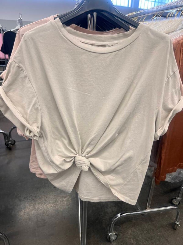 T-shirt cotone nodo