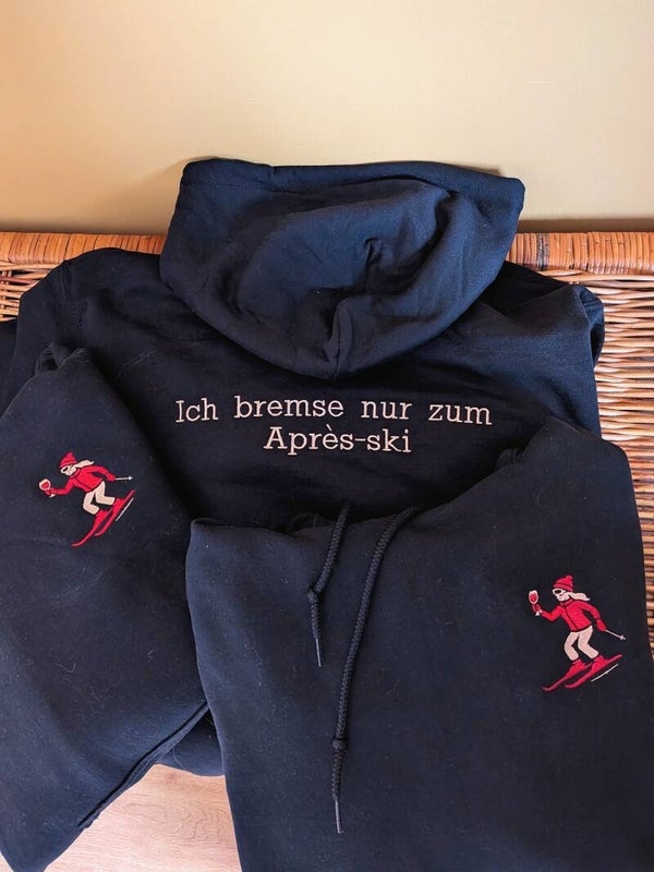 Hoodie met lijntekening