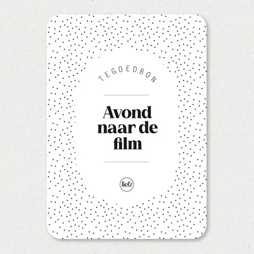 Tegoedbon - Avond naar de film