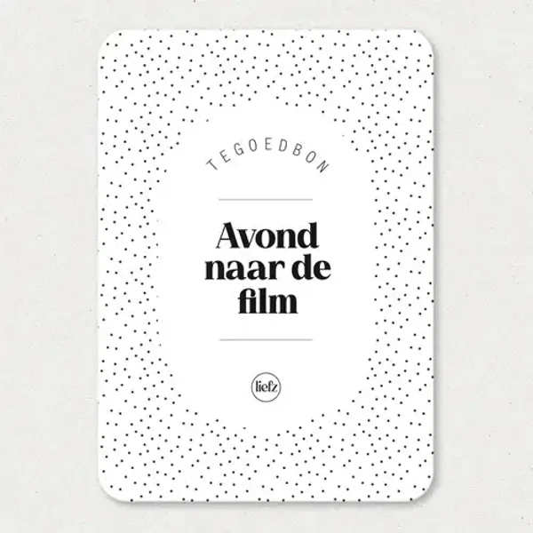 Tegoedbon - Avond naar de film
