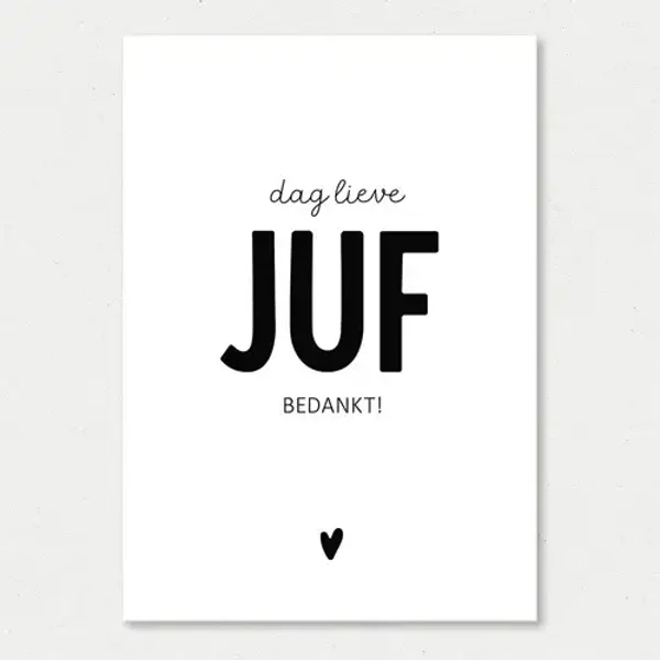 Kaart - Dag lieve Juf