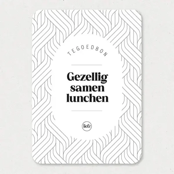 Tegoedbon - Gezellig samen lunchen