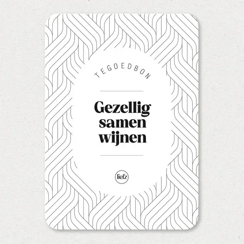 Tegoedbon - Gezellig samen wijnen