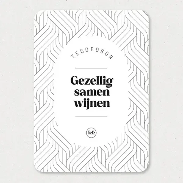 Tegoedbon - Gezellig samen wijnen