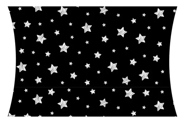 Gondeldoosje Zwart met sterretjes