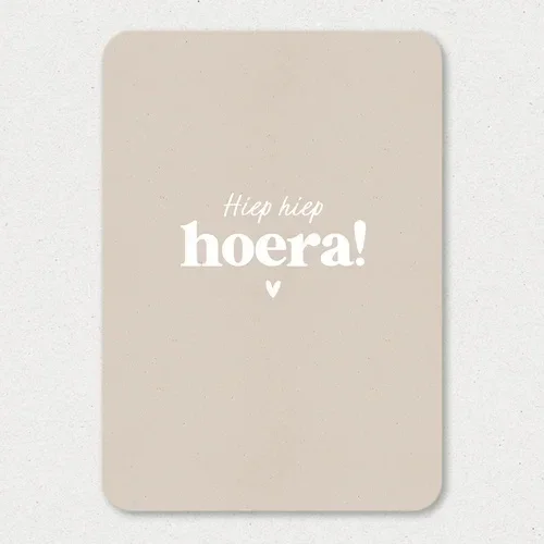 Kaart - Hiep Hiep Hoera!