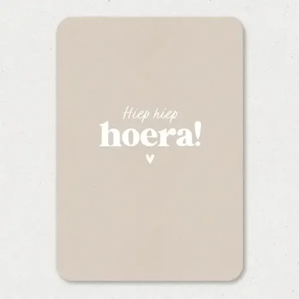 Kaart - Hiep Hiep Hoera!