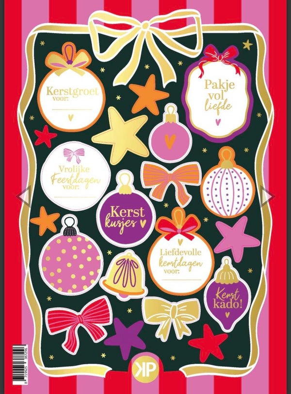 Stickervel Feestdagen A5