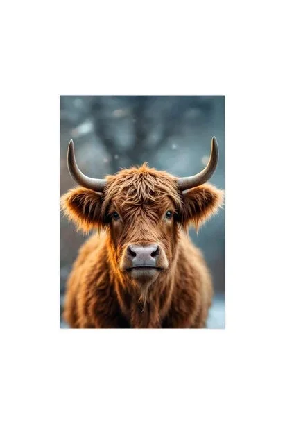 Poster Schotse Hooglander A5-formaat