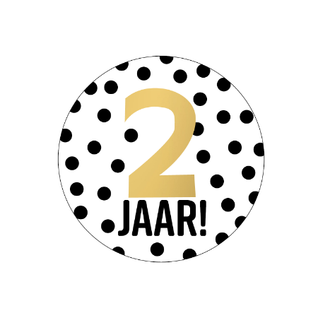 Sticker - 2 jaar!