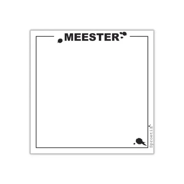Notitieblokje Meester