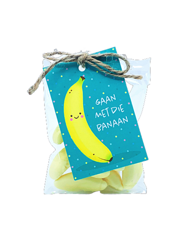 Zakje Schuimbanaantjes - Gaan met die banaan! - Vanaf 10 stuks
