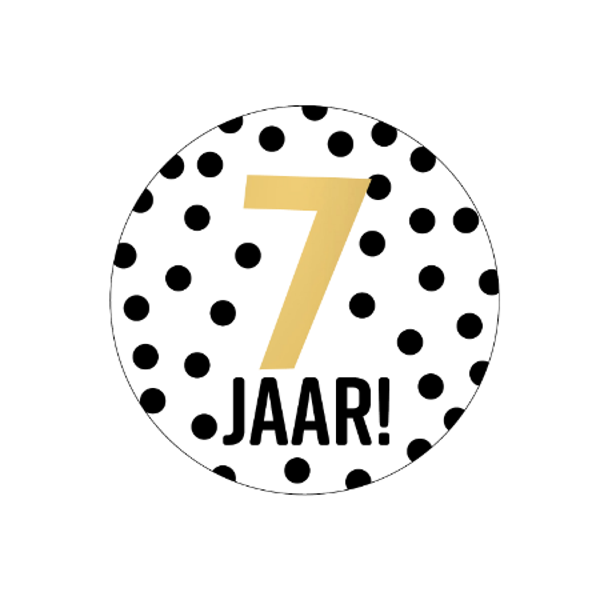Sticker - 7 jaar!