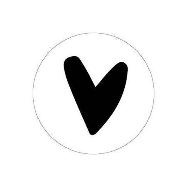 Sticker - Hartje (zwart)