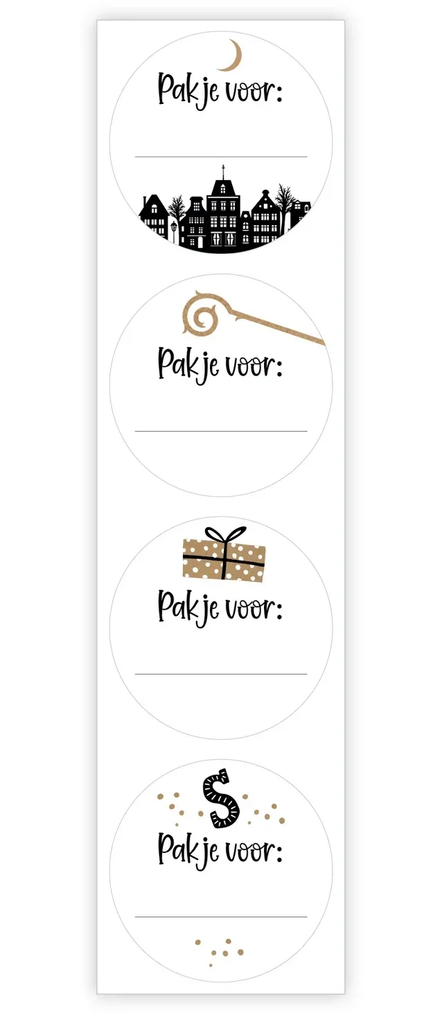 Sinterklaasstickers 20 stuks